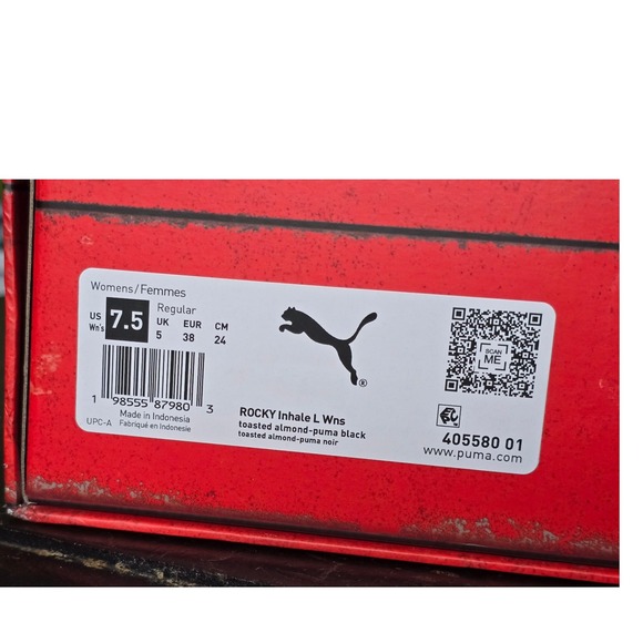 Puma Rocky Inhale L Wns Womens Running Shoes Toasted Almond Puma Blk Leopard 7.5 - Picture 6 of 9